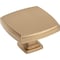 Jeffrey Alexander 1-3/4" Overall Length Satin Bronze Square Renzo Cabinet Knob 141L-SBZ - alternate 1